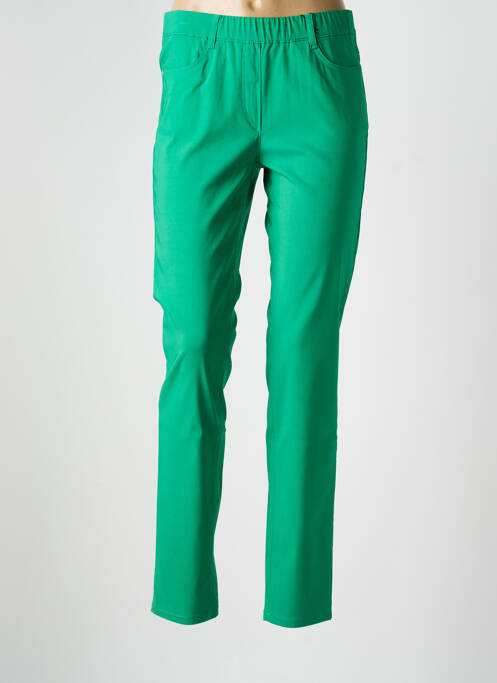 Pantalon slim taille élastique taille normale vert STARK femme
