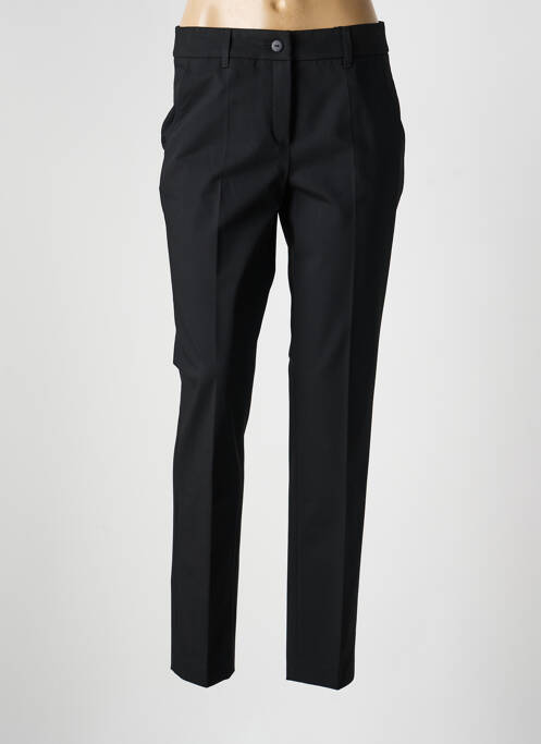 Pantalon chino fermeture zippée sous rabat boutonné taille normale noir STARK femme