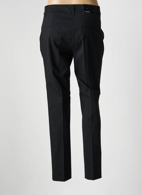 Pantalon chino fermeture zippée sous rabat boutonné taille normale noir STARK femme