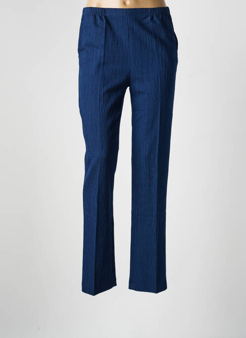 Pantalon slim taille élastique bleu FRANCE RIVIERE femme
