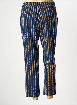 Pantalon 7/8 stretch taille normale bleu FRANCE RIVOIRE femme