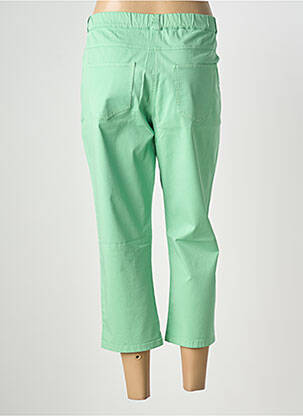 Pantacourt taille élastique taille normale vert FRANCE RIVOIRE femme