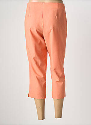 Pantacourt tissage popeline taille normale orange FRANCE RIVOIRE femme
