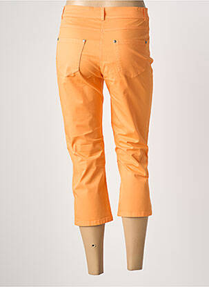 Pantacourt tissage popeline taille normale orange FRANCE RIVOIRE femme