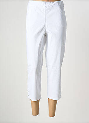Pantacourt stretch taille normale blanc STARK femme