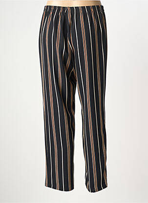Pantalon droit taille élastique taille normale noir TELMAIL femme