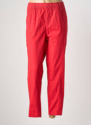 Pantalon slim taille élastique taille normale rouge TELMAIL femme