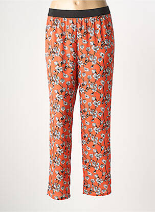 Pantalon slim taille élastique taille normale orange TELMAIL femme