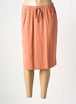 Jupe mi-longue taille normale rose TELMAIL femme