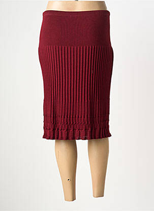 Jupe mi-longue taille normale rouge TELMAIL femme