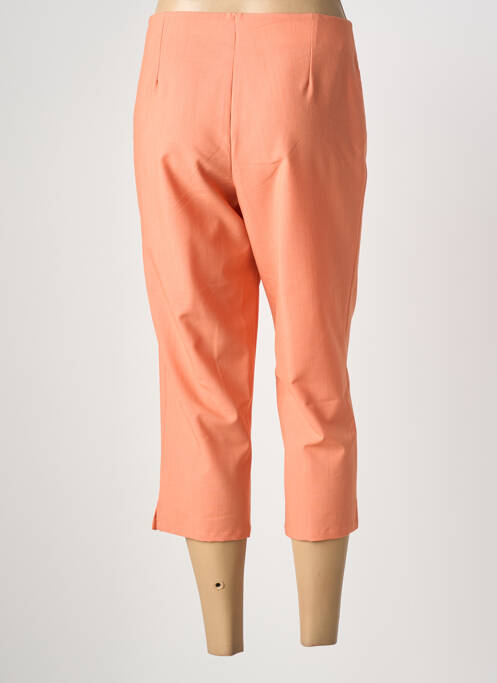 Pantacourt tissage popeline taille normale orange FRANCE RIVOIRE femme