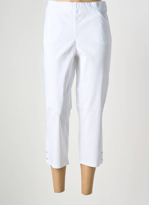 Pantacourt stretch taille normale blanc STARK femme
