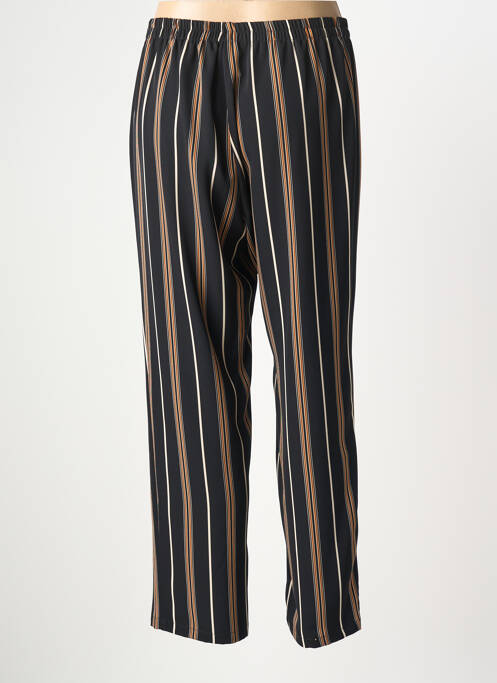 Pantalon droit taille élastique taille normale noir TELMAIL femme