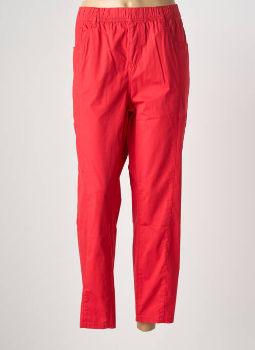 Pantalon slim taille élastique taille normale rouge TELMAIL femme