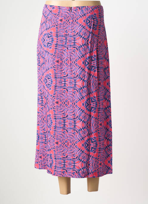 Jupe longue fermeture zippée au dos rose TELMAIL femme