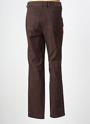 Pantalon droit stretch taille normale marron TONI femme