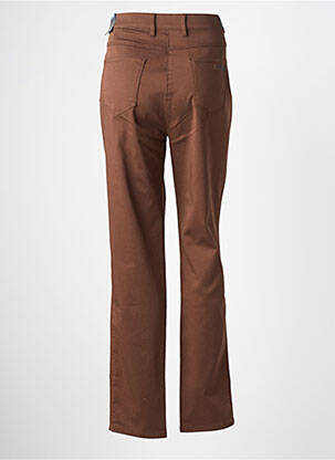 Pantalon droit stretch taille normale marron TONI femme