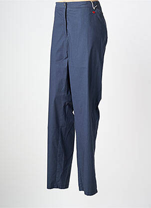 Pantalon droit stretch taille normale bleu TONI femme