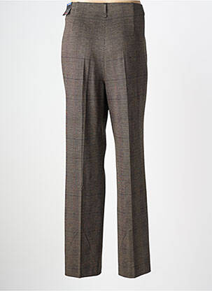 Pantalon droit stretch taille normale marron TONI femme