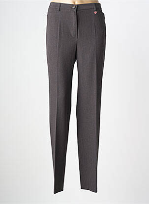 Pantalon droit stretch taille normale gris TONI femme