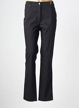 Pantalon droit stretch taille normale noir TONI femme