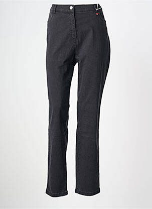 Jeans coupe droite stretch taille normale noir TONI femme