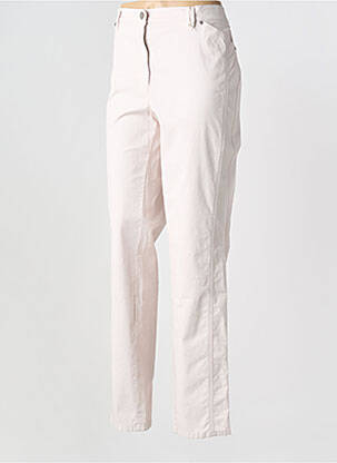 Pantalon droit stretch taille normale beige TONI femme
