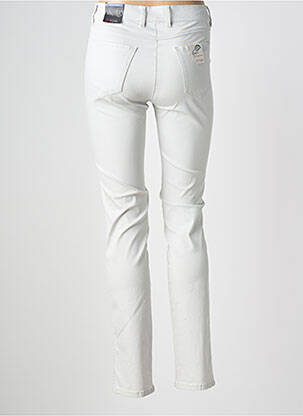 Pantalon slim tissage popeline taille normale gris TONI femme