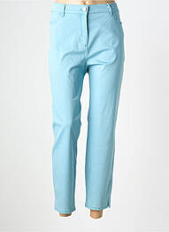 Pantalon 7/8 stretch taille normale bleu TONI femme