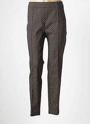 Pantalon slim taille élastique taille normale marron TONI femme