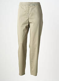 Pantalon droit stretch taille normale vert TONI femme