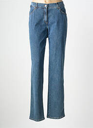 Jeans coupe droite stretch taille normale bleu TONI femme