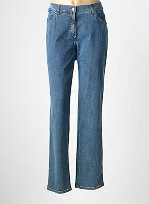 Jeans coupe droite stretch taille normale bleu TONI femme