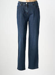 Jeans coupe droite stretch taille normale bleu TONI femme
