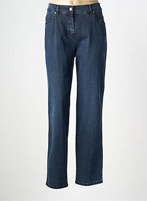Jeans coupe droite stretch taille normale bleu TONI femme