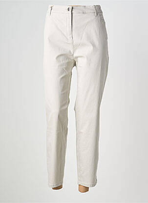 Pantalon 7/8 stretch taille normale beige TONI femme