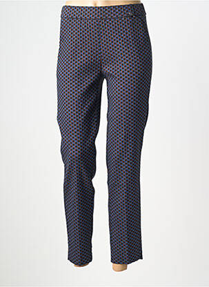 Pantalon 7/8 stretch taille normale bleu TONI femme