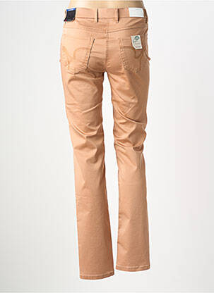 Pantalon slim tissage popeline taille normale marron TONI femme