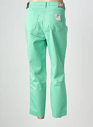 Pantalon 7/8 stretch taille normale vert TONI femme