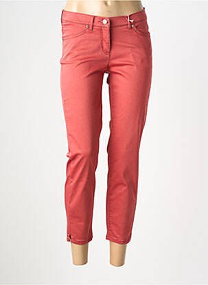 Pantalon 7/8 stretch taille normale orange TONI femme