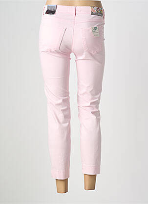 Pantalon 7/8 stretch taille normale rose TONI femme