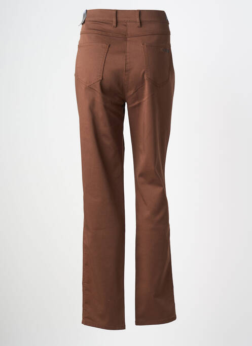 Pantalon droit stretch taille normale marron TONI femme