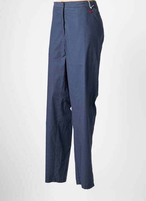 Pantalon droit stretch taille normale bleu TONI femme
