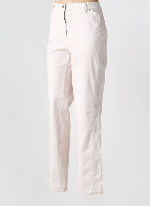Pantalon droit stretch taille normale beige TONI femme