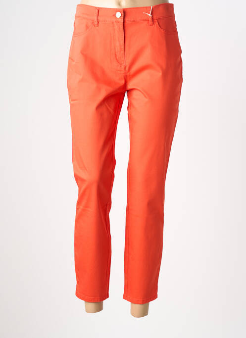 Pantalon 7/8 stretch taille normale rouge TONI femme