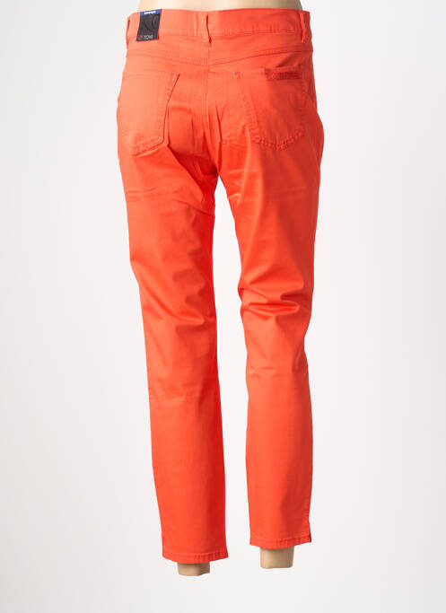 Pantalon 7/8 stretch taille normale rouge TONI femme