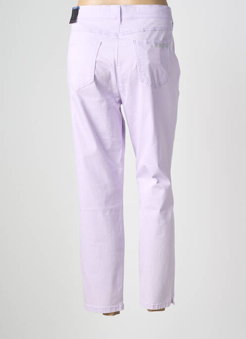 Pantalon 7/8 stretch taille normale violet TONI femme