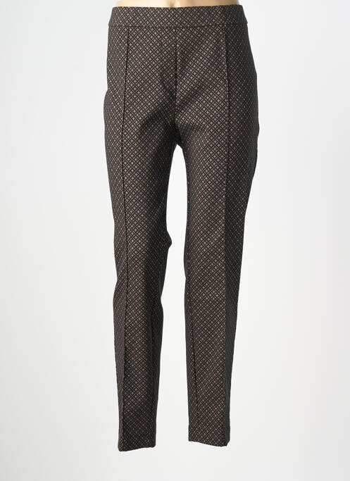 Pantalon slim taille élastique taille normale marron TONI femme