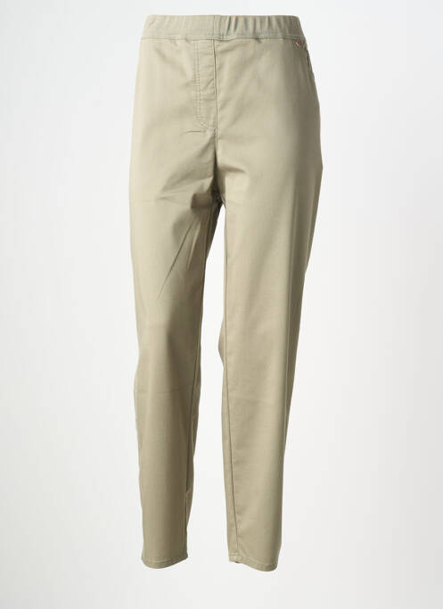 Pantalon droit stretch taille normale vert TONI femme
