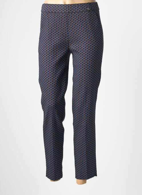 Pantalon 7/8 stretch taille normale bleu TONI femme